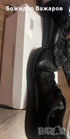 Мъжки черни маратонки на Calvin Klein, снимка 2 - Маратонки - 51172083