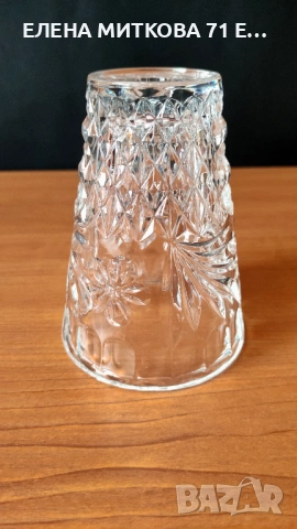 Кристална ваза с богата гравюра, снимка 6 - Вази - 53558668