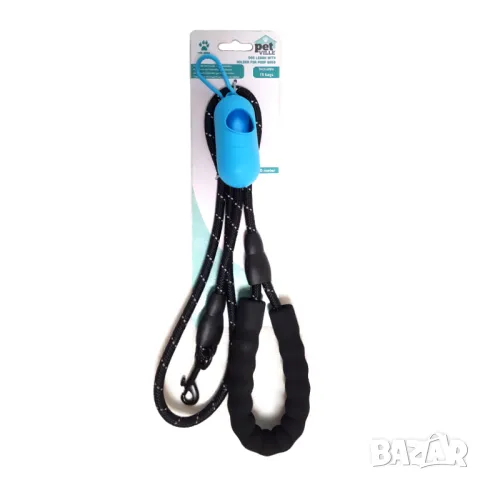 Повод за куче с подарък държач за хигиенни торбички. Поводи за кучета. Каишка за куче.

, снимка 2 - За кучета - 48309376