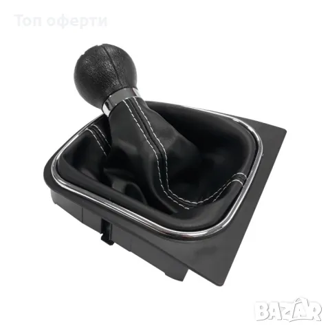 Топка за скоростен лост с маншон съвместима с Golf VVI (03-12) с 5 скорости - бял конец, снимка 2 - Аксесоари и консумативи - 48695836