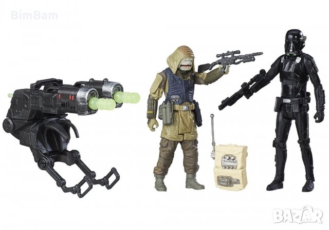 Комплект фигурки Star Wars Rogue One Death Trooper & Rebel Commando Pao Deluxe Figure , снимка 7 - Фигурки - 32731706