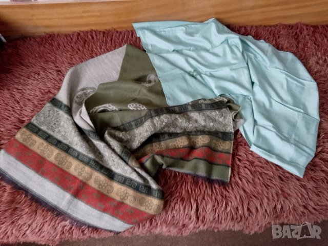 Два шала- зимен и пролетен с размери 180/63 см, снимка 2 - Шалове - 43620184
