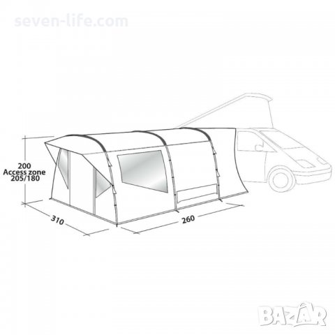 Easy Camp Палатка за кемпер-бус Wimberly - безплатна доставка, снимка 5 - Палатки - 38720450