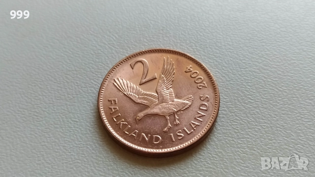 1 пени 2004, 2 пенса 2004 Фолкландски острови * 2 цента 1979 Кирибати, снимка 4 - Нумизматика и бонистика - 41451238