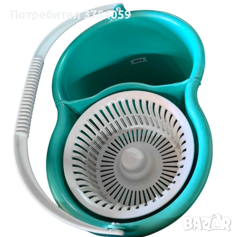 Иновативна кофа за моп за бързо и лесно почистване - CLEANmaxx Power Mop с двукамерна филтърна , снимка 5 - Мопове, кофи, четки и метли - 53209156