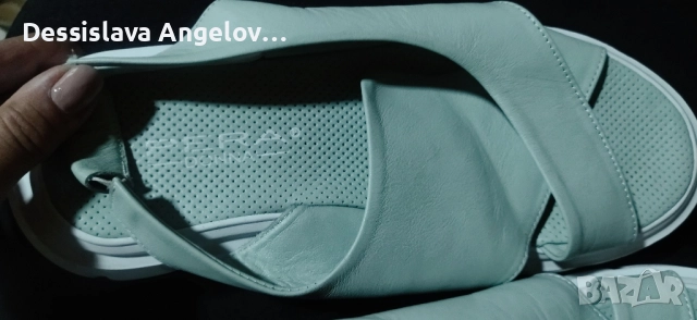 Дамски сандали в светло зелено 39, снимка 4 - Сандали - 51778024