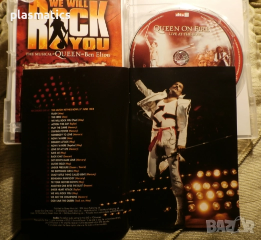2DVDs - QUEEN - Live / Queen on Fire – Live , снимка 8 - CD дискове - 24152644