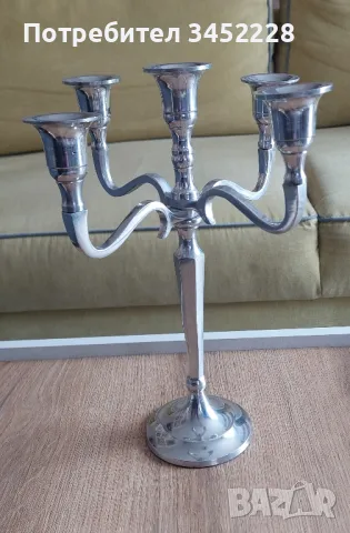 свещник за ценители височина 29см отличен , снимка 1