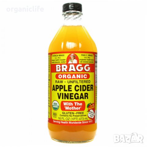 Bragg Apple Cider Vinegar / Органичен ябълков оцет - нефилтриран , снимка 1 - Други - 26325997