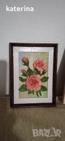 Релефни пластики -цветя, снимка 9 - Картини - 39021895