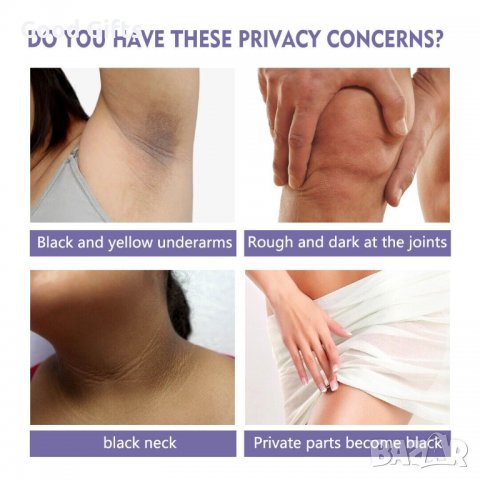 Избелващ стик за кожа на подмишници колене лакти тяло , Овлажняващ и изсветляващ Eelhoe Whitening co, снимка 9 - Други - 39672040