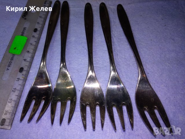 WILKENS 90 Пет СТАРИННИ АНГЛИЙСКИ МАРКОВИ ДЕБЕЛО ПОСРЕБРЕНИ 90 МИКРОНА АРИСТОКРАТИЧНИ ВИЛИЦИ 26970, снимка 12 - Прибори за хранене, готвене и сервиране - 43806751