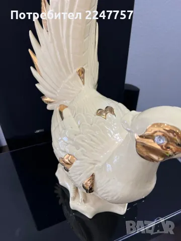 Огромен гълъб порцелан Италия, снимка 4 - Антикварни и старинни предмети - 47584078