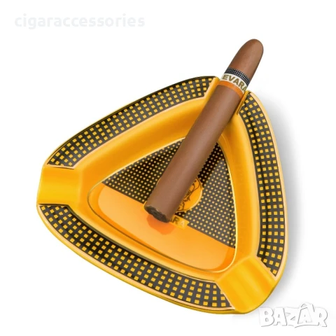 Пепелник GUEVARA за 3 пури – керамичен, стилен дизайн, снимка 3 - Табакери - 50873073