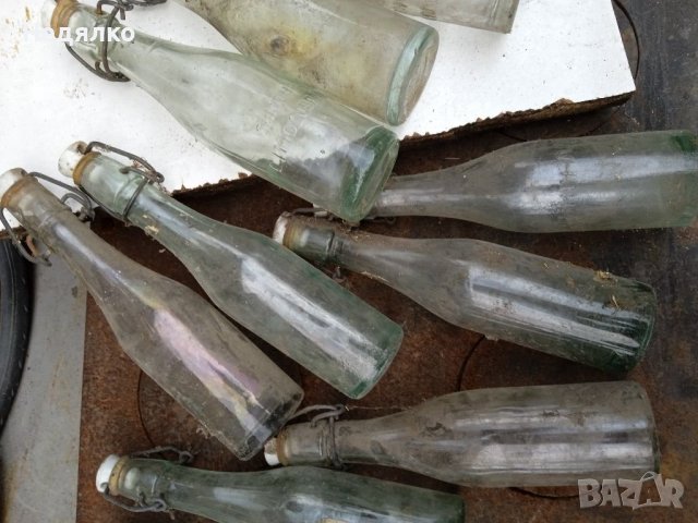 Стари шишета с порцеланови запушалки , снимка 4 - Антикварни и старинни предмети - 37109426