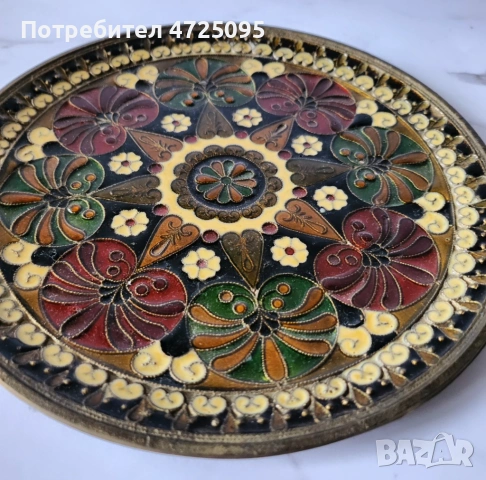 Месингова чиния, снимка 2 - Други ценни предмети - 53302978