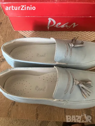 Дамски кожени мокасини, снимка 2 - Дамски ежедневни обувки - 50325067