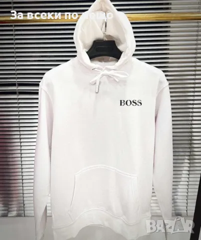 Унисекс суитчър✅Дамски суитчър с качулка Hugo Boss✅Мъжки суитчър с качулка Хуго Бос Код LFS180, снимка 3 - Суичъри - 47863081
