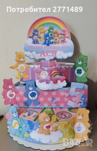 Хартиена/картонена торта за момиче 