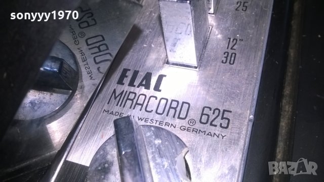 ELAC PC625 MIRACORD-MADE IN WEST GERMANY-ВНОС ХОЛАНДИЯ, снимка 9 - Грамофони - 27740912