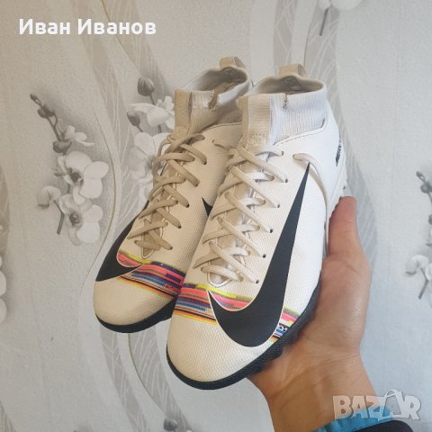 стоножки Nike Mercurial Superfly 6 Academy CR7 TF номер 34,5-35, снимка 8 - Футбол - 42678255