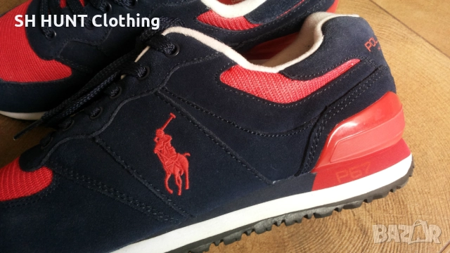POLO RALPH LAUREN Slaton Pony Размер EUR 43 / UK 9 мъжки обувки 91-13-S, снимка 5 - Ежедневни обувки - 52652468
