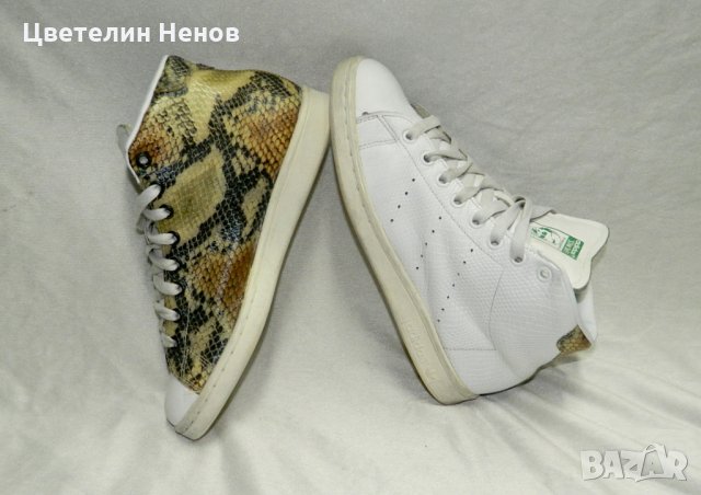 кецове Adidas Originals Stan Smith mid Sneaker Special Edition Snake номер 39, снимка 2 - Кецове - 27189629