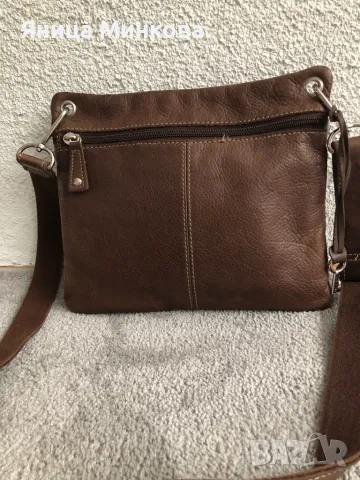 Дамска чанта, естествена кожа Fossil, снимка 3 - Чанти - 49151593