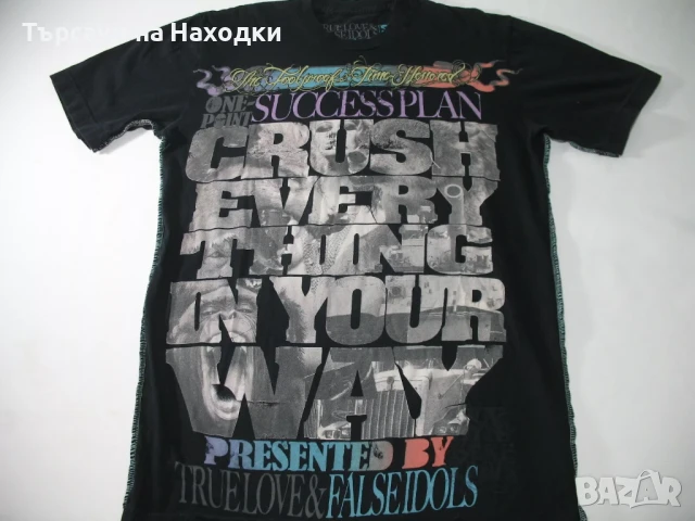 Мъжка тениска TLFI True Love And False Idols T-Shirt Mens Small Crush Everything in Your Way S, снимка 6 - Тениски - 50926277
