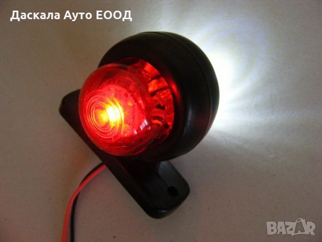 1бр. Лед LED мини рогчета светлини габарити 12-24V , 0100RW , снимка 2 - Аксесоари и консумативи - 35551932