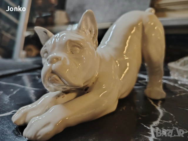 Статуетка куче булдог , снимка 4 - Статуетки - 53057097