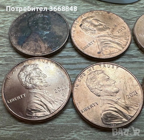 US Penny , снимка 9 - Нумизматика и бонистика - 53193010