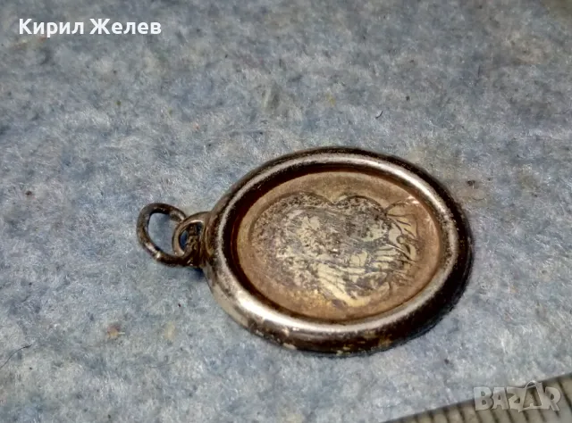СТАРА СРЕБЪРНА ИКОНКА СРЕБРО 925 С Надпис СПАСИ и СОХРАНИ на ГЪРБА ЛИПСВА ЛИКА с ЕМАЙЛ ОТПРЕД 44404, снимка 12 - Антикварни и старинни предмети - 48987536
