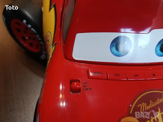 Радио и СД във форма на Mc Queen от филма" Колите"., снимка 4 - Аудиосистеми - 50907808