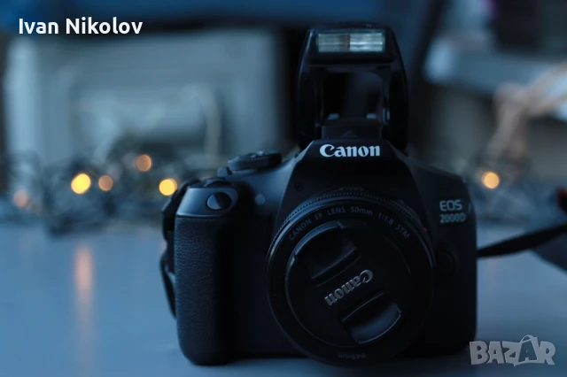 Фотоапарат Canon EOS 2000D + 50mm EF lens , снимка 1
