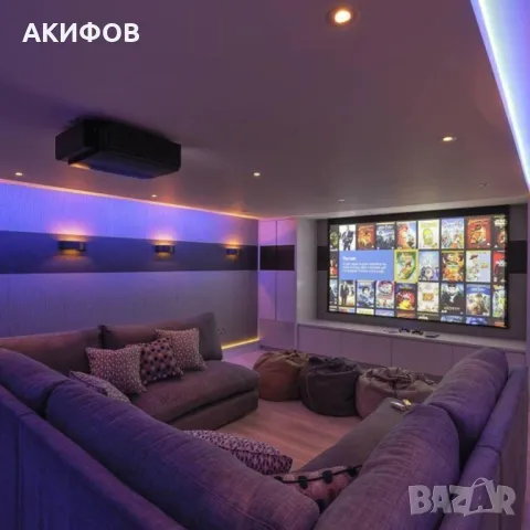 Лента с RGB LED диоди и дистанционно управление 5 метра, снимка 5 - Лед осветление - 49342934