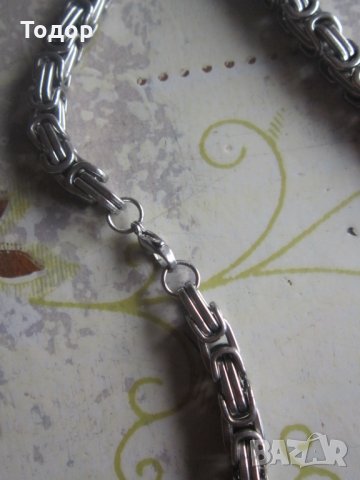 Невероятен синджир верига ланец от стомана , снимка 3 - Колиета, медальони, синджири - 33123380