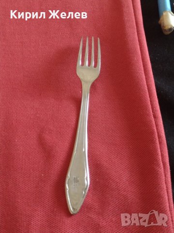 Стара вилица за десерт от соца П. Денев Габрово за КОЛЕКЦИЯ 42213, снимка 5 - Други ценни предмети - 43833910