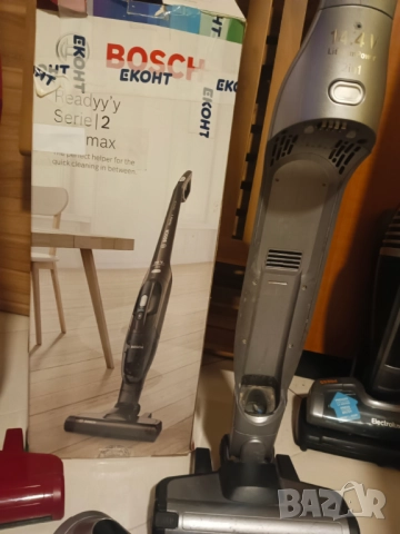 КАТО НОВИ. - Мощни Безкабелни прахосмукачки BOSCH- 2 in 1 ,Li-ion 40мин., снимка 7 - Прахосмукачки - 52204007