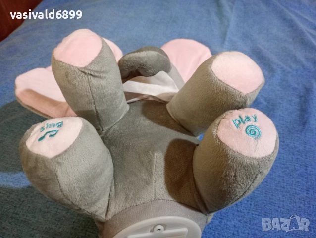 Говорещо и пеещо плюшено слонче , снимка 3 - Музикални играчки - 51917478