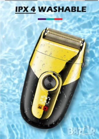 Професионална електрическа самобръсначка, VGR V-383, водоустойчива, LCD дисплей, стойка за зареждане, снимка 4 - Електрически самобръсначки - 53045168