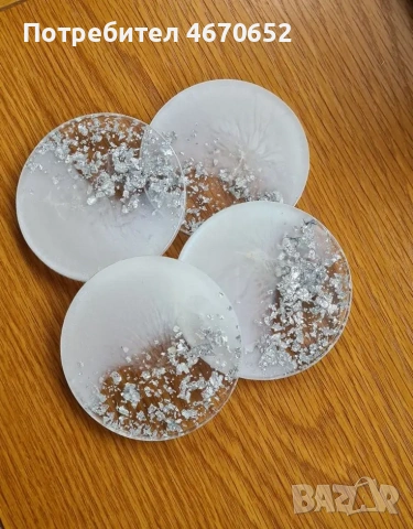 4бр малки подложки за чаша