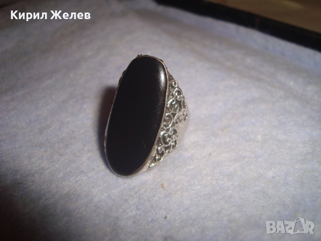 МНОГО КРАСИВ ОРНАМЕНТИРАН ВИНТИДЖ ПОСРЕБРЕН ДАМСКИ АРТ ПРЪСТЕН 77541, снимка 4 - Пръстени - 37463810