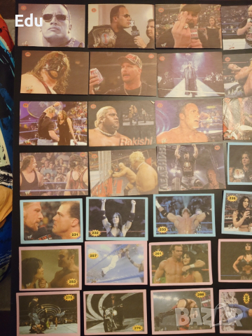 Продавам и разменям листчета с кечисти от WWF WWE, снимка 7 - Колекции - 25172921