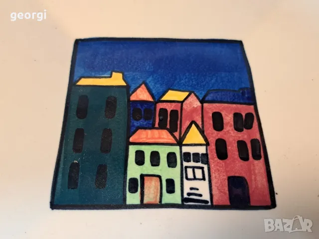 Temuka pottery Ноза Зеландия Керамична декоративна чиния   4/3, снимка 4 - Декорация за дома - 49027173