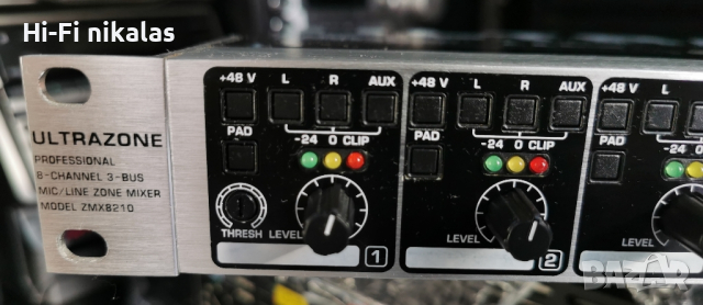 8 канален микрофонен миксер behringer ultrazone zmx8210, снимка 3 - Ресийвъри, усилватели, смесителни пултове - 44897037