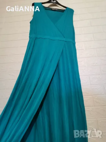 СТРАХОТНА ДЪЛГА РОКЛЯ ЕФЕКТЕН МОДЕЛ XL-2XL, снимка 4 - Рокли - 48571216