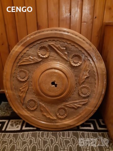 Розетки за полилей от орехово дърво, снимка 3 - Полилеи - 43787895