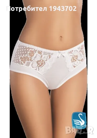 Бикини с висока талия в бяло Keisha 127, снимка 1