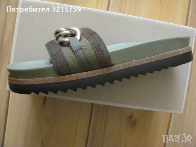 Нови Дамски чехли TAMARIS номер 41, естествена кожа, снимка 4 - Чехли - 50326365